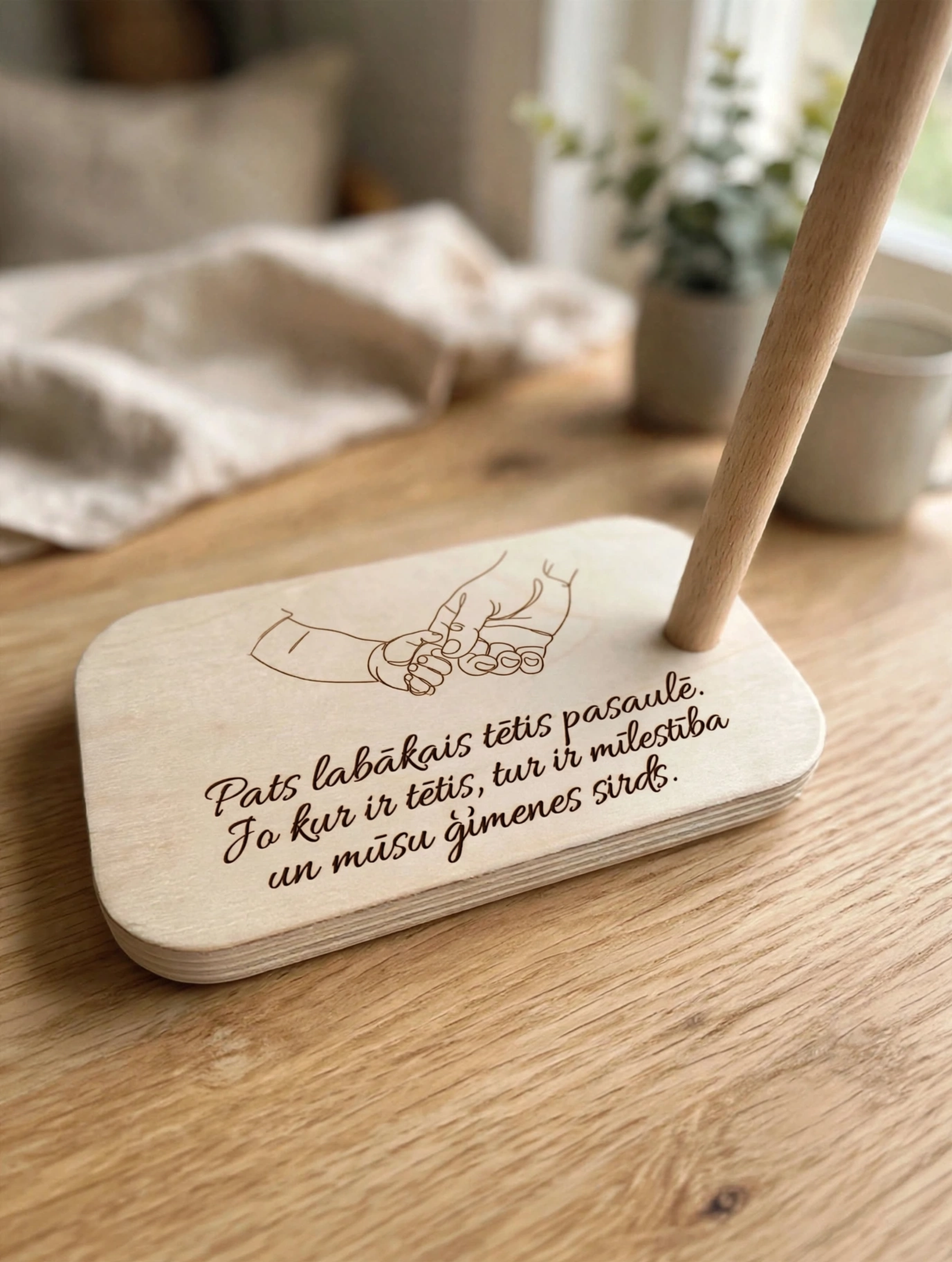 Personalizētas koka karotes ar portreta gravējumu – dāvana tētim - Image 4